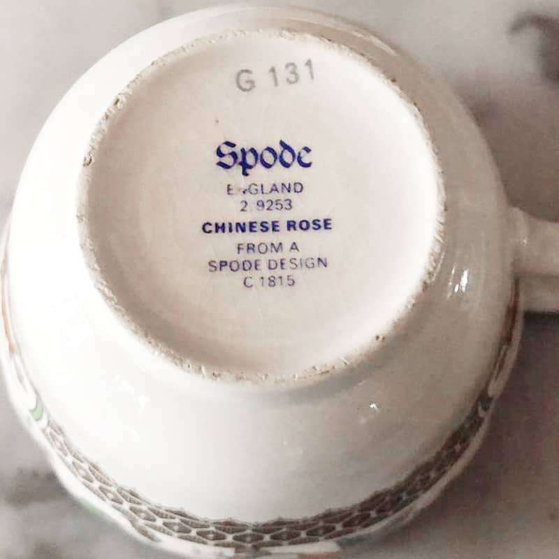 Copeland Spode Chinese Rose Tea Duo