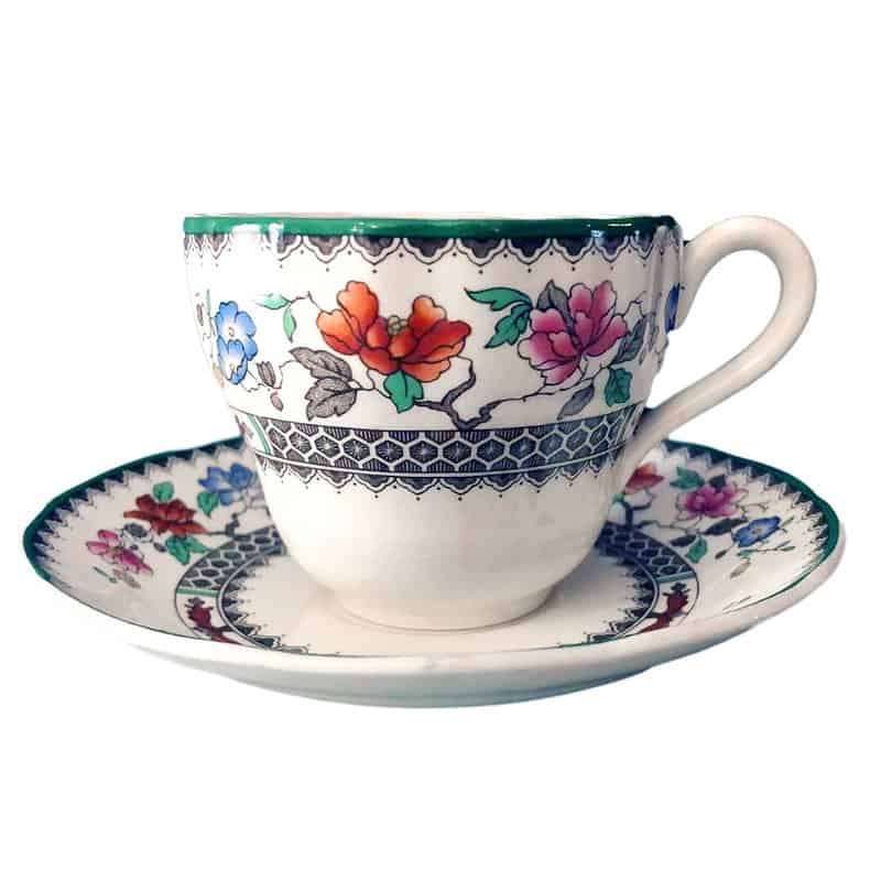 Copeland Spode Chinese Rose Tea Duo
