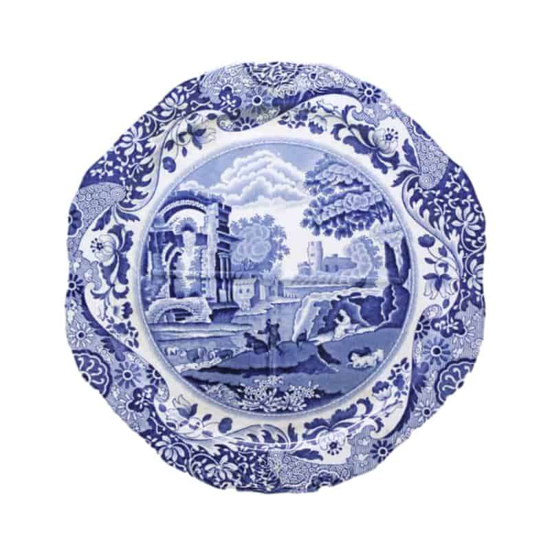 Copeland Spode Blue Italian Pattern Snack Plate Blue Marking