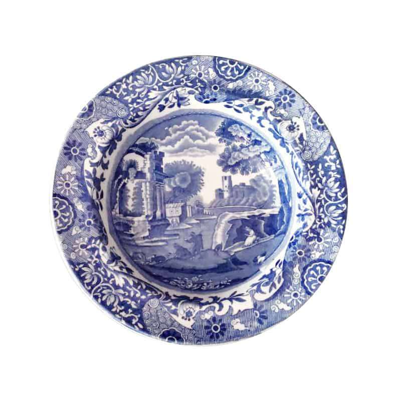 Copeland Spode Blue Italian Dessert Bowl Lipped