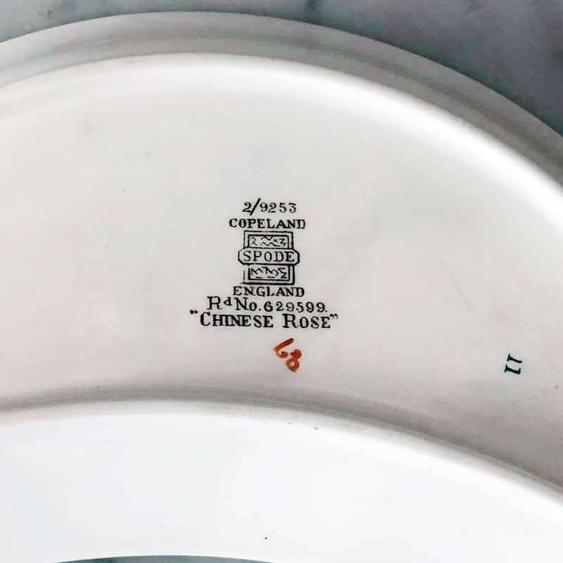 Copeland Spode Chinese Rose Crescent Salad Original