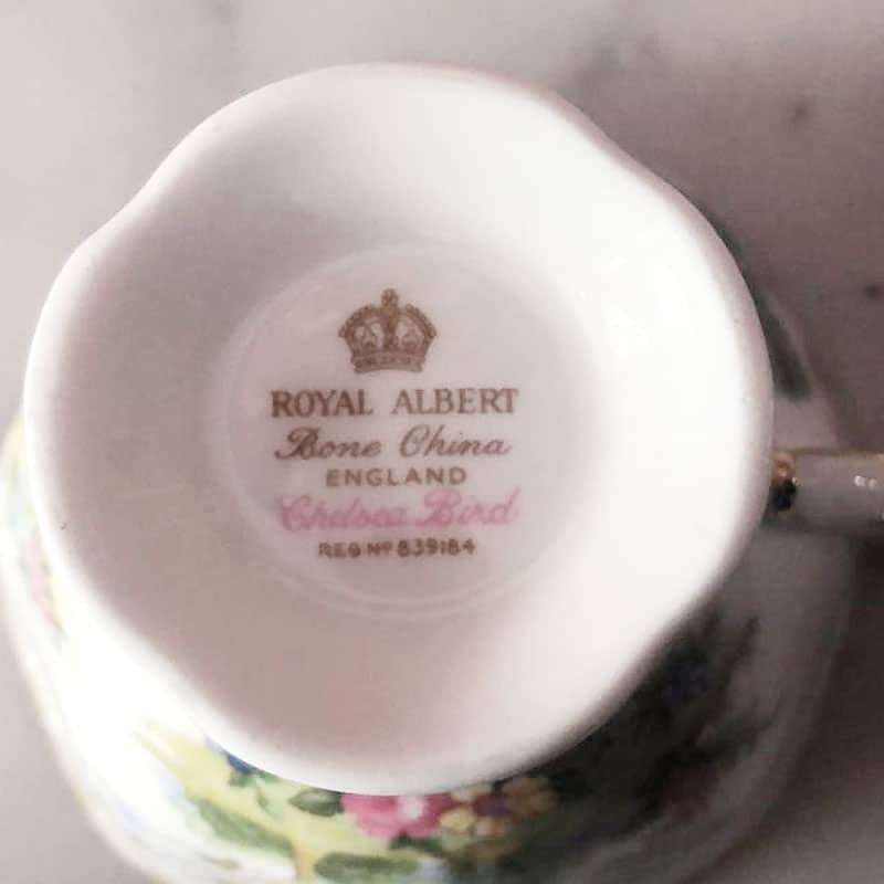 Royal Albert Chelsea Bird Trio Turquoise