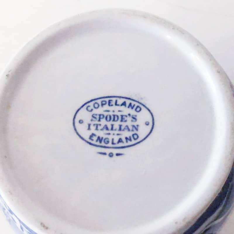 Copeland Spode Blue Italian Pattern Custard Jug 13cm