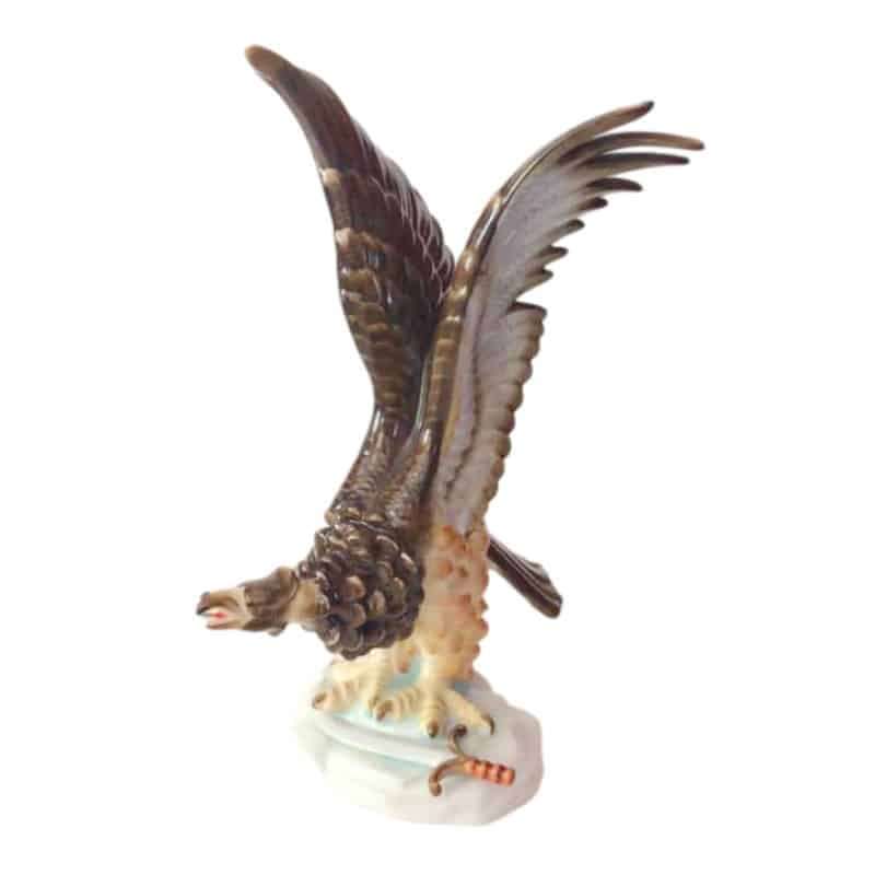 Herend Hungary Figurine Of An Eagle  In Flight