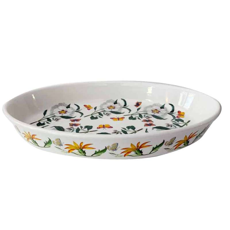 Portmeirion Botanic Garden Yellow Butterfly oval Oven Dish
