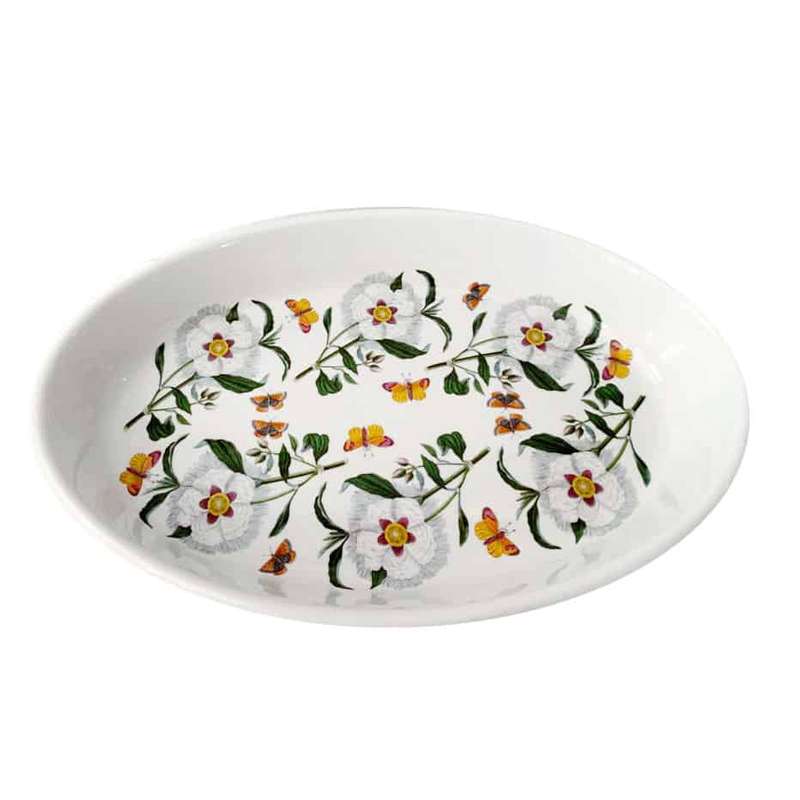 Portmeirion Botanic Garden Yellow Butterfly oval Oven Dish