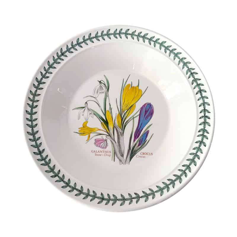 Portmeirion Cereal Bowl Botanic Garden Snow Drop Crocus