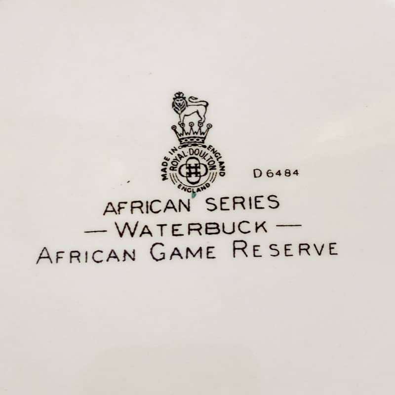 Royal Doulton African Series Waterbuck Plate