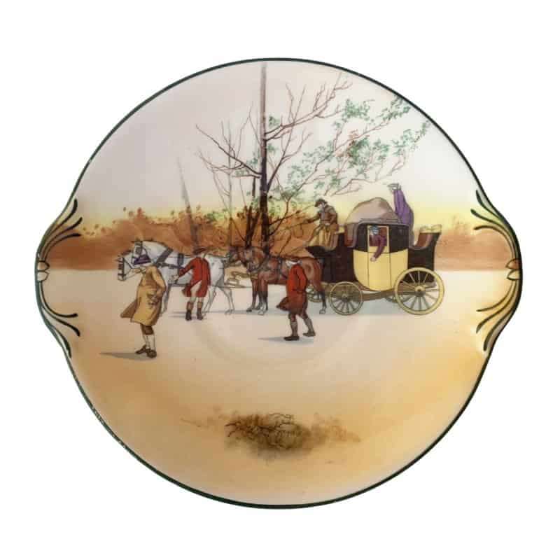 Royal Doulton Old English Coaching Scene Tea Cake Plate