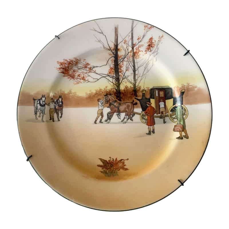 Royal Doulton Old English Coaching Scene Rack Plate D2716