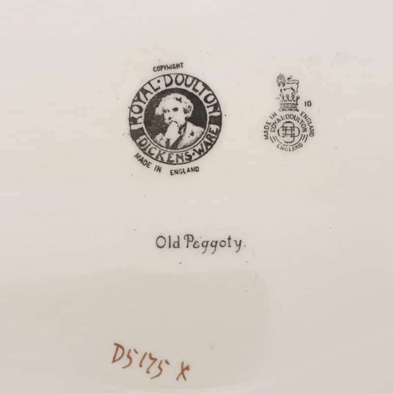 Royal Doulton Old Peggoty Rack Plate D5175 Dickens Ware