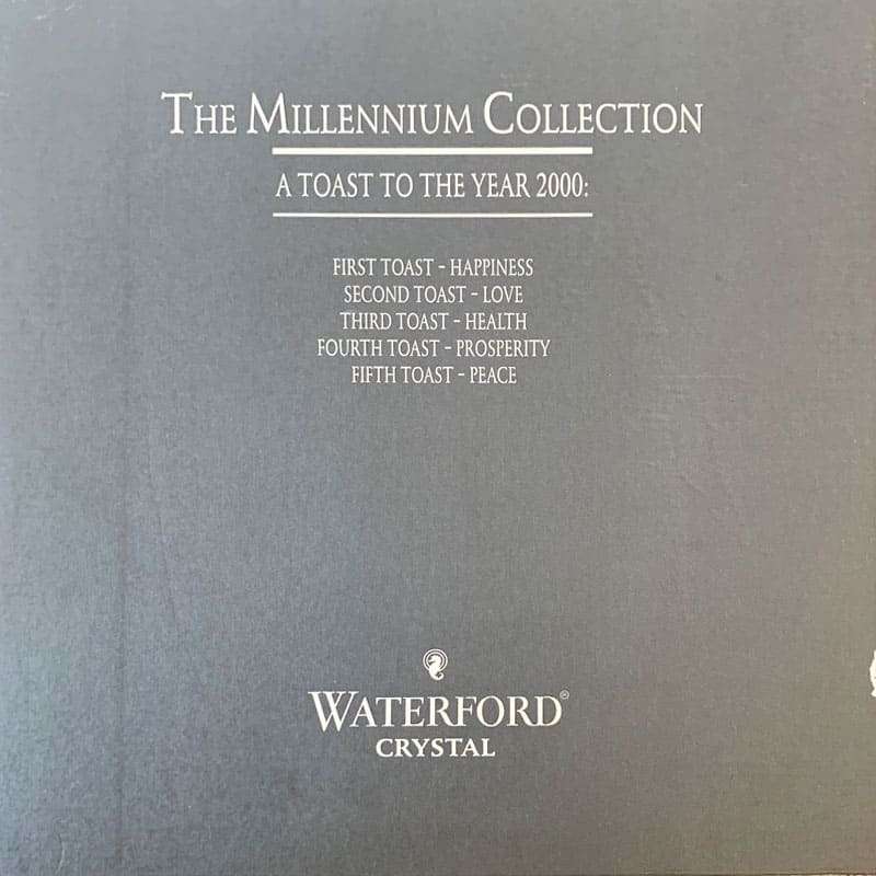 Waterford Millennium Champagne Flutes Friendship