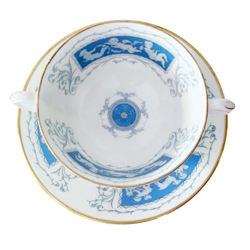 Coalport Revelry Blue Soup Coupe