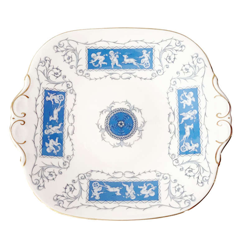 Coalport Revelry Blue Tea Cake Plate
