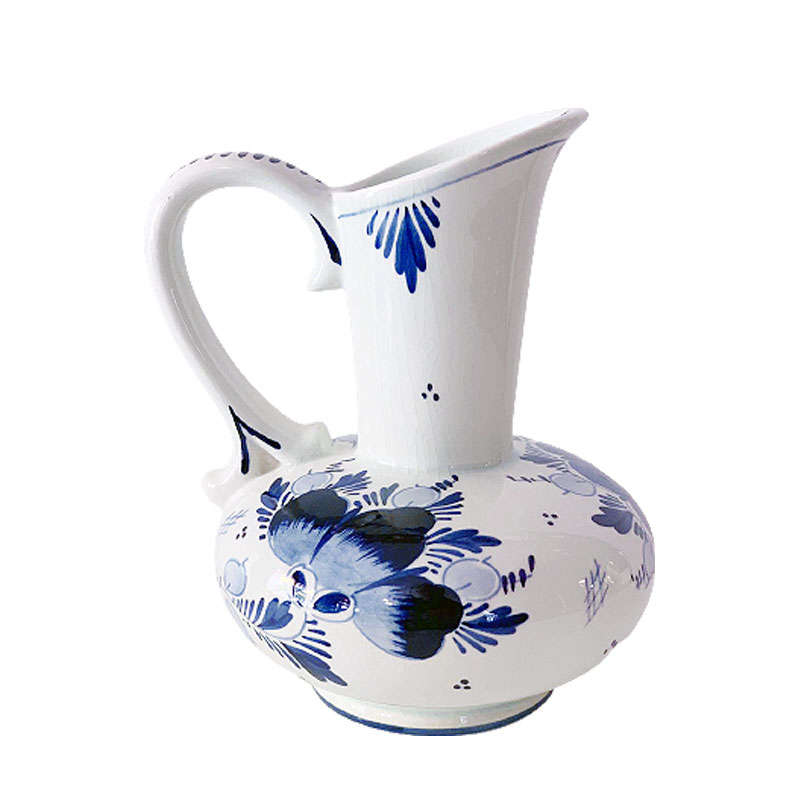 Delft Blue And White Floral Jug