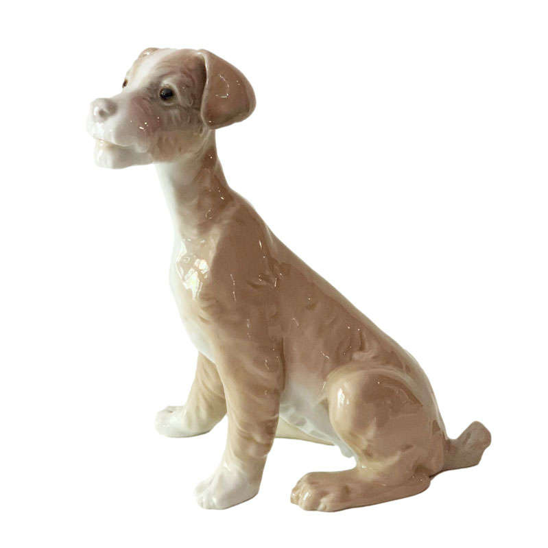 Lladro Figurine Seated Dog