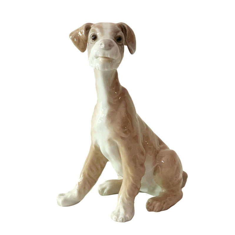 Lladro Figurine Seated Dog