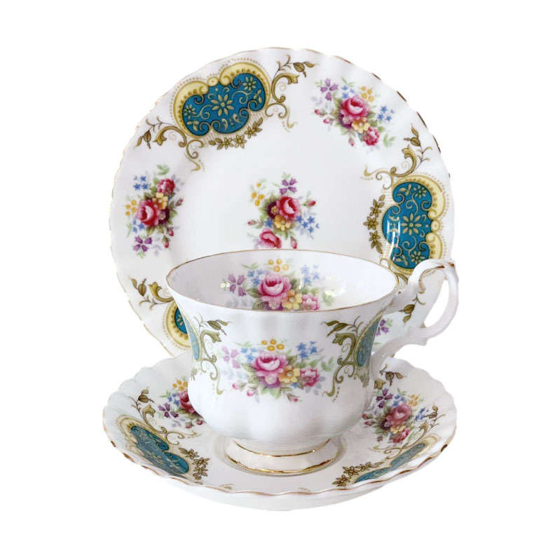 Royal Albert Berkeley Pattern Tea Trio