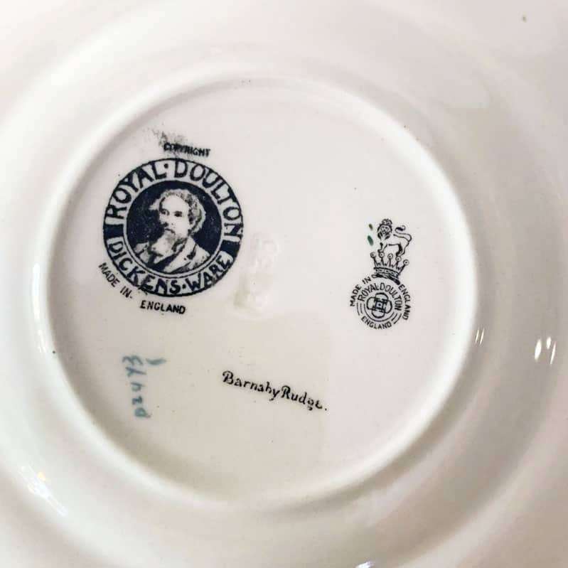 Royal Doulton Dickens Barnaby Rudge Square Plate