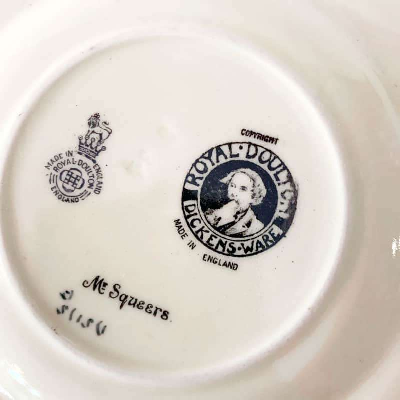 Royal Doulton Dickens Mr Squeers Square Plate