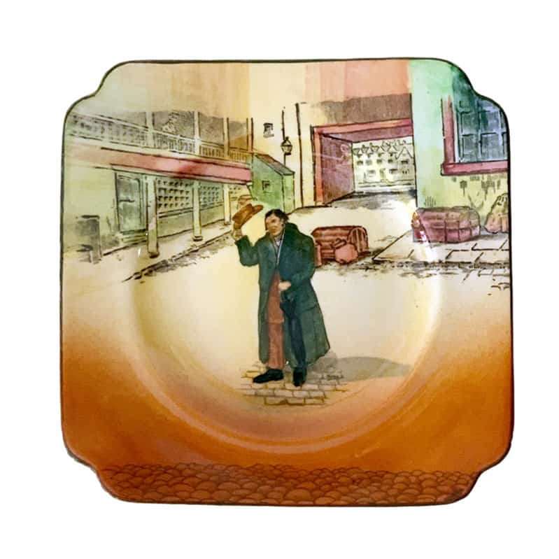 Royal Doulton Dickens Mr Squeers Square Plate