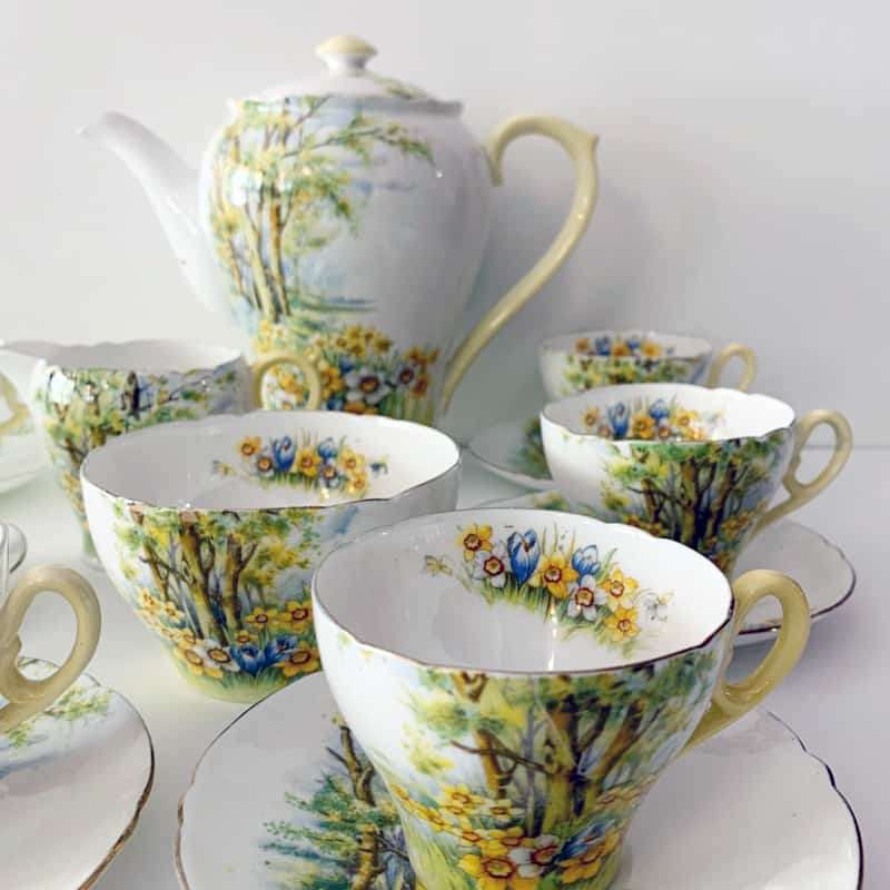 Shelley Daffodil Time Coffee Service