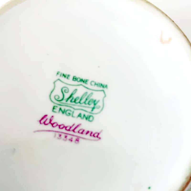 Shelley Woodlands Tea Sugar Bowl