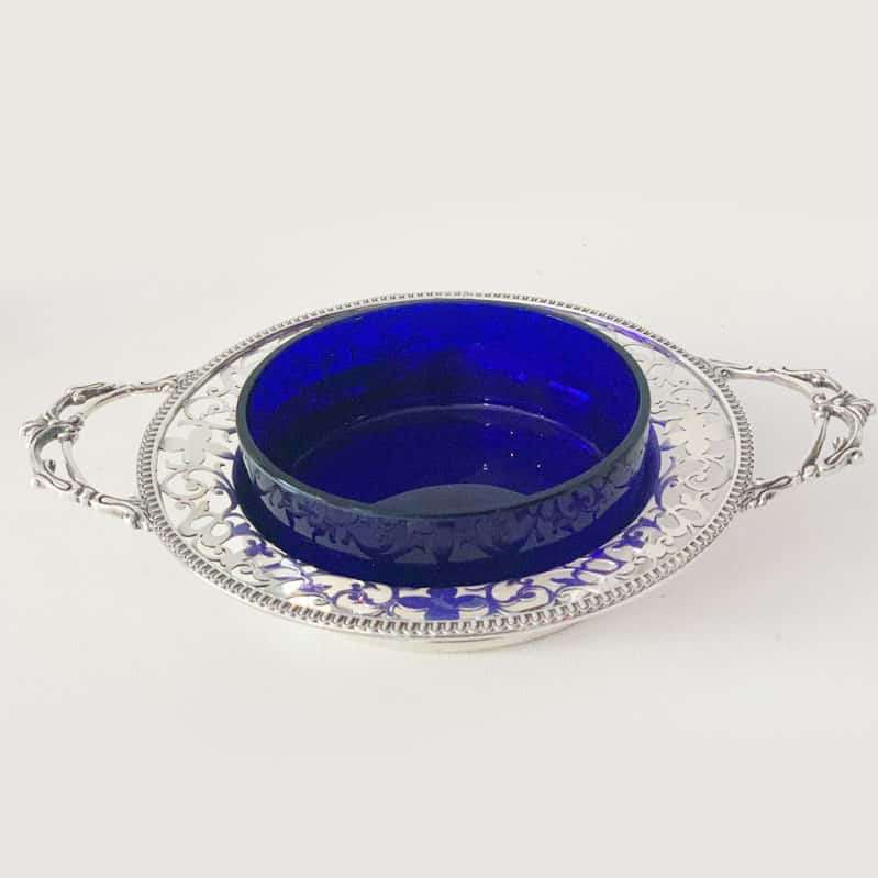 Rare Hallmarked Silver Pair Caviar Dishes London 1934