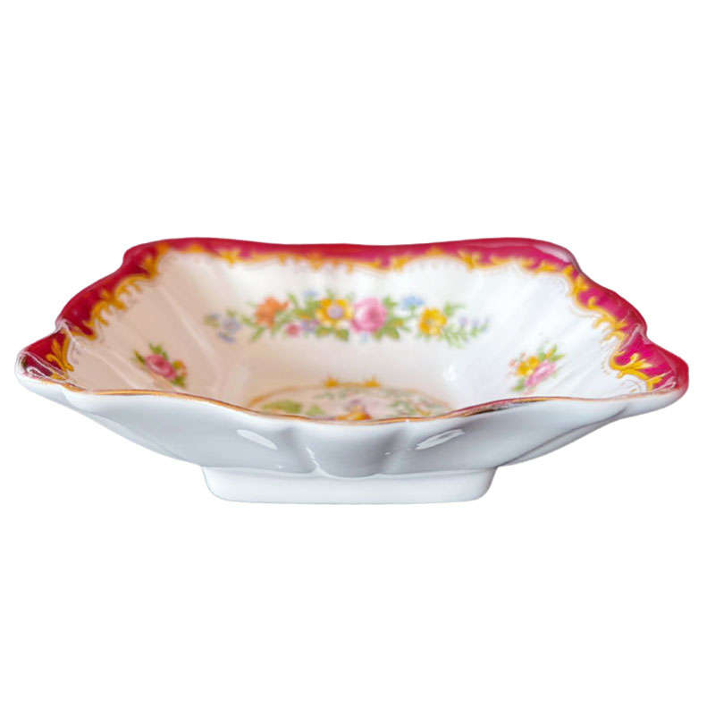 Royal Albert Chelsea Bird Maroon Nut Dish