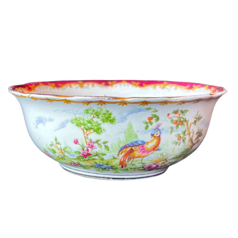 Royal Albert Chelsea Bird Sugar Bowl Maroon Oblong