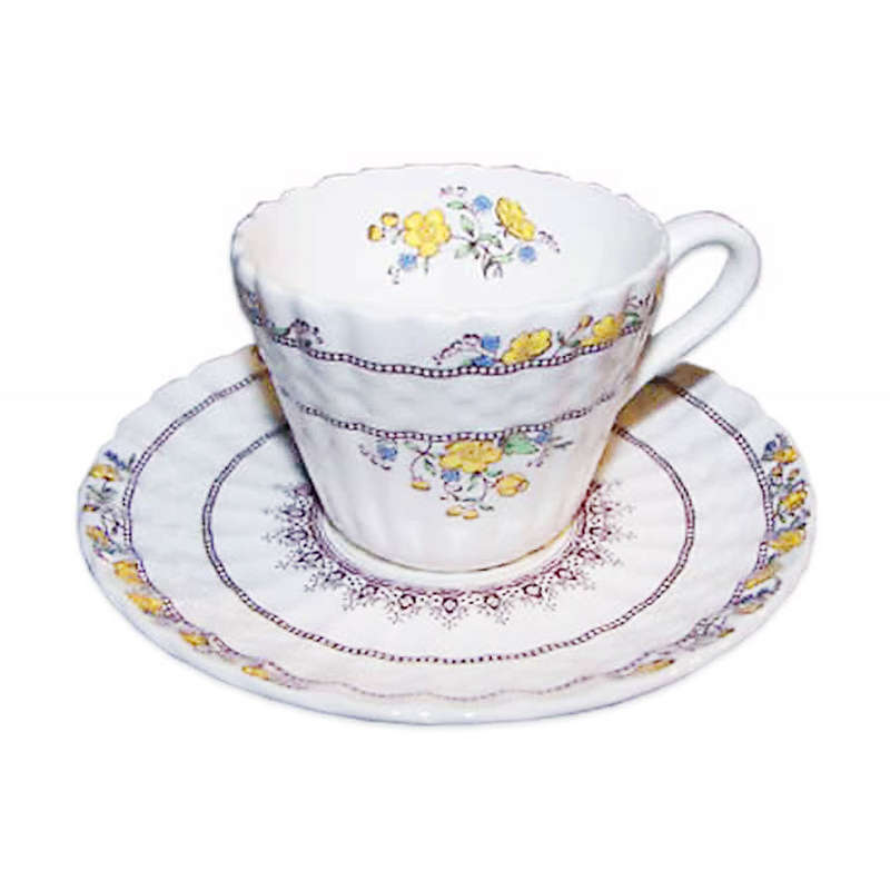Spode Buttercup Demitasse Cups and  Saucers