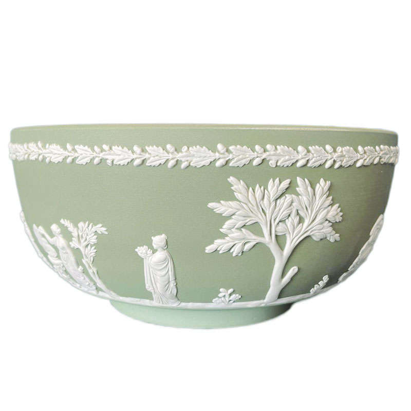 Wedgwood Green Jasper Ware Bowl