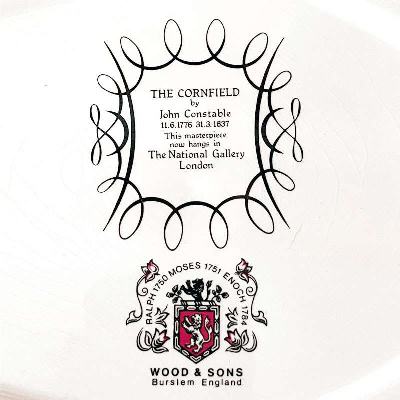 Woods and Sons The Cornfield Constable Plate