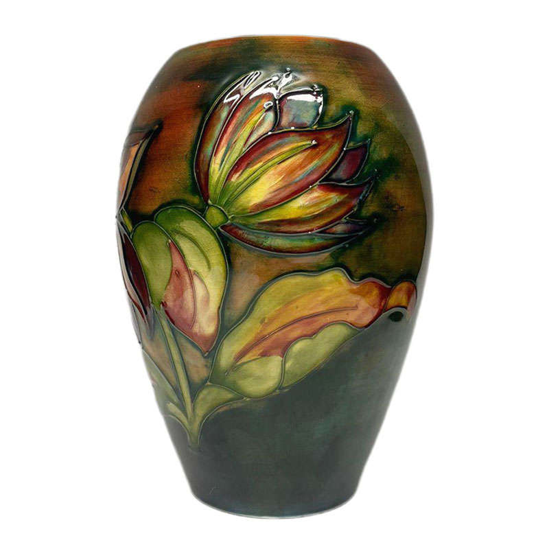 Flambe Walter Moorcroft Dahlia Vase