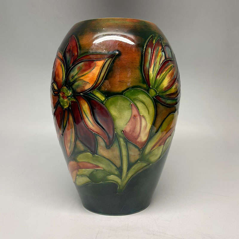 Flambe Walter Moorcroft Dahlia Vase