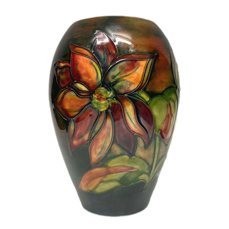 Flambe Walter Moorcroft Dahlia Vase