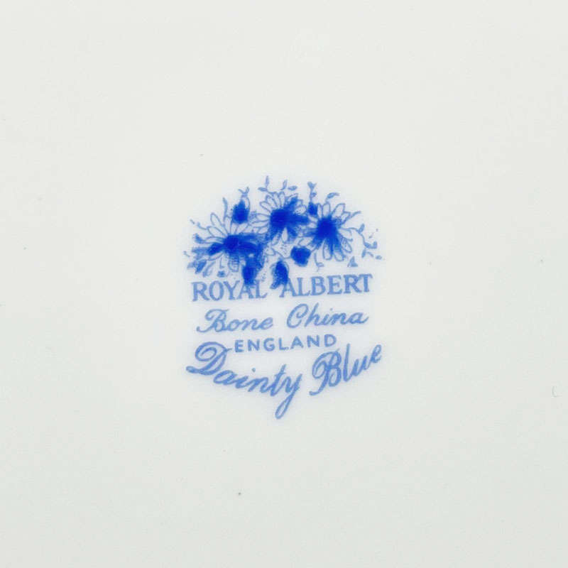 Rare Royal Albert Dainty Blue Tea Large Cake Plate