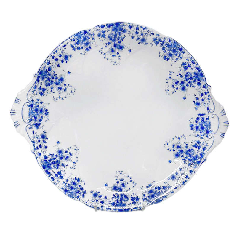 Rare Royal Albert Dainty Blue Tea Large Cake Plate