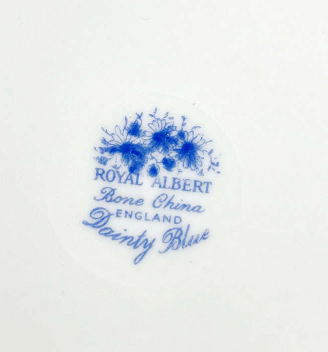 Royal Albert Chintz Blue Pansy Cake Plate