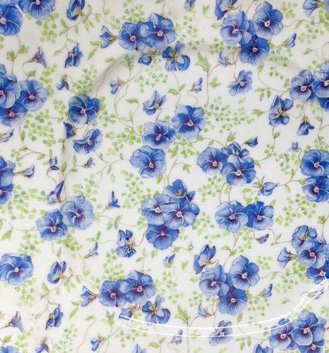 Royal Albert Chintz Blue Pansy Cake Plate