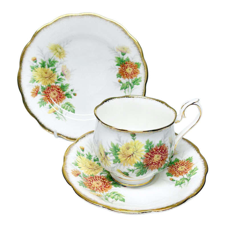 Royal Albert Trio Friendship Series Chrysanthemum