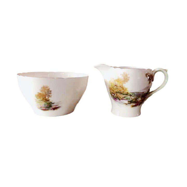 Shelley Heather Milk and Sugar Coffee Service
