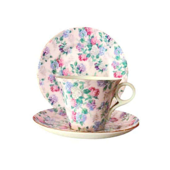 Shelley Summer Glory Trio Pink Ground