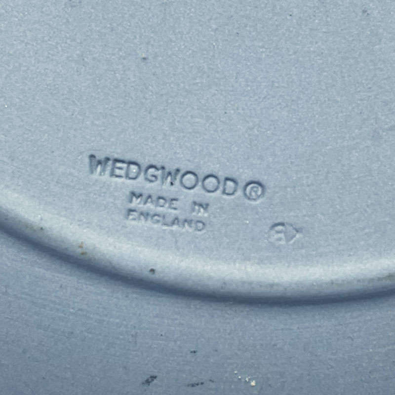 Wedgwood Blue Jasperware Plate Dancing Maiden