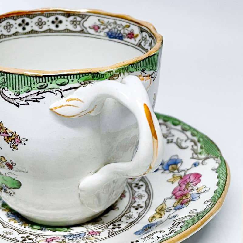 Copeland Spode Eden Demitasse Twisted Handle Duo