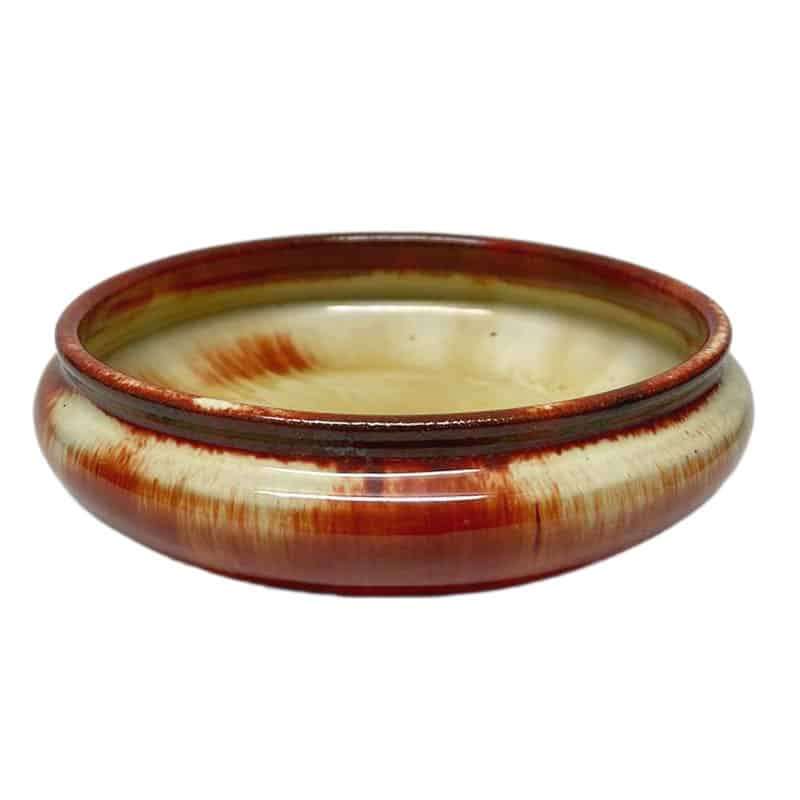 Linnware Brown Glazed Low Bowl