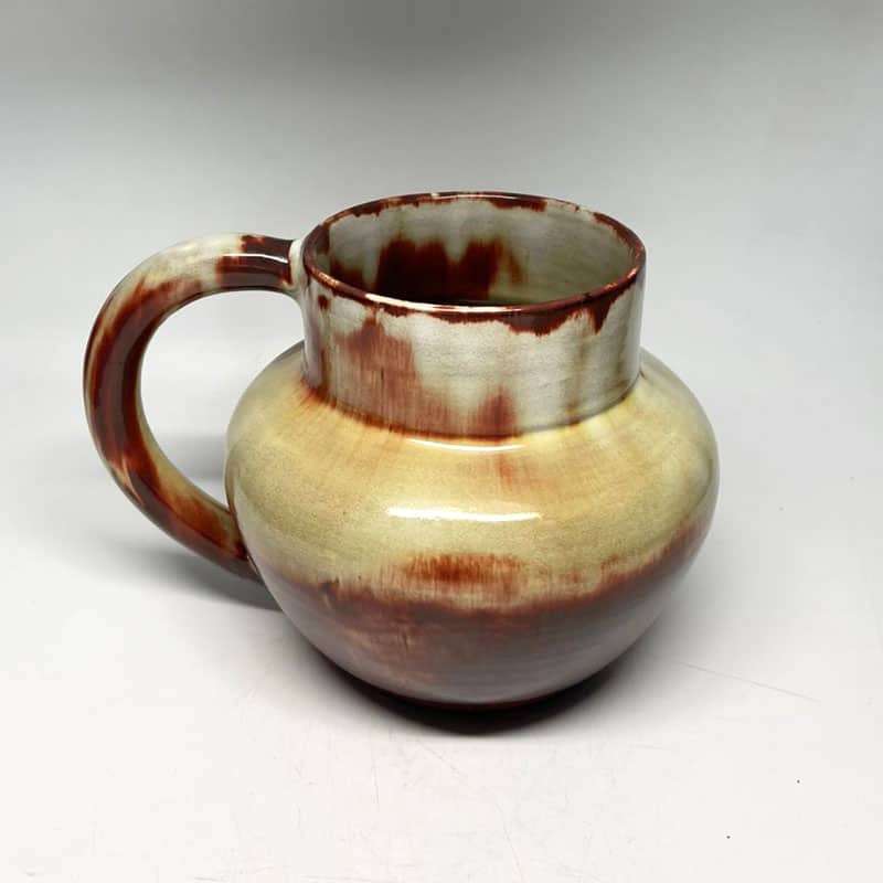 Linnware Brown Green Glazed Jug