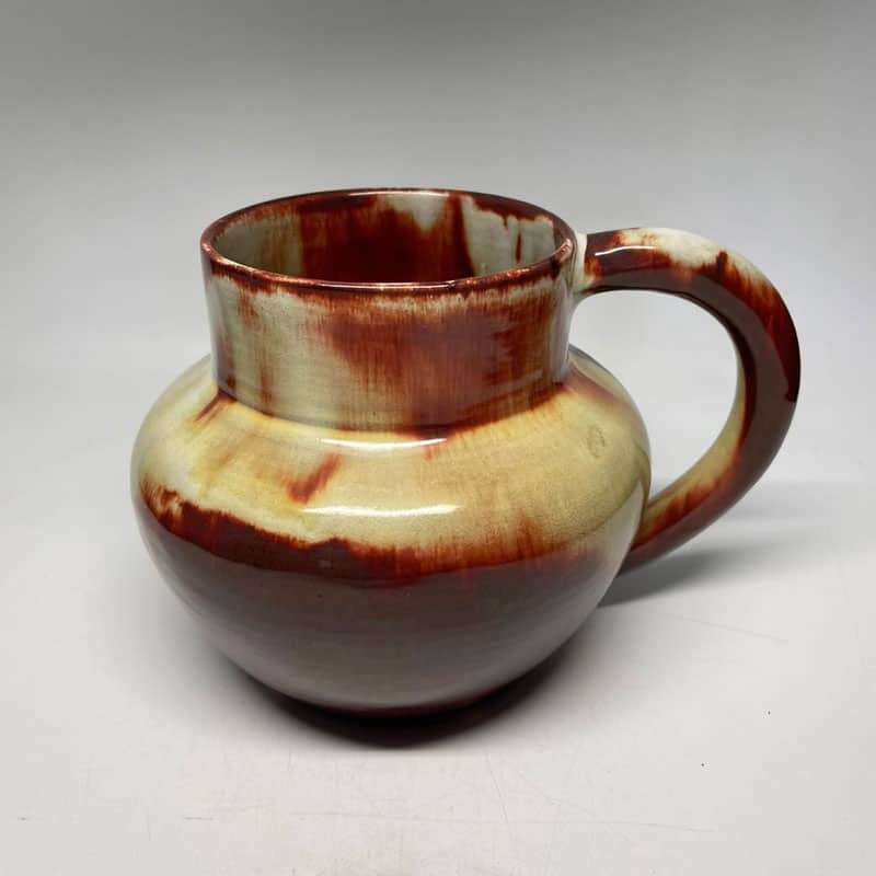 Linnware Brown Green Glazed Jug