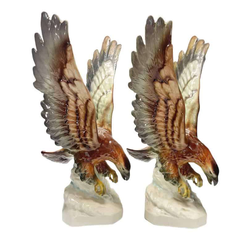 Pair Cortendorf Porzellanfabrik Eagles C1952
