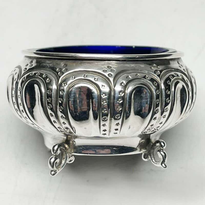 Pair Hallmarked Silver Salts Sheffield 1896
